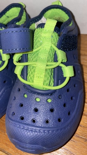 Smartfit Toddler Boys Blue/Neon Green Breathable Tennis Shoes. Size 5 - Picture 12 of 16