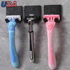 4pc Bathroom Razor Holders Shelf Stand Wall Mounted key Shower Kitchen Organizer