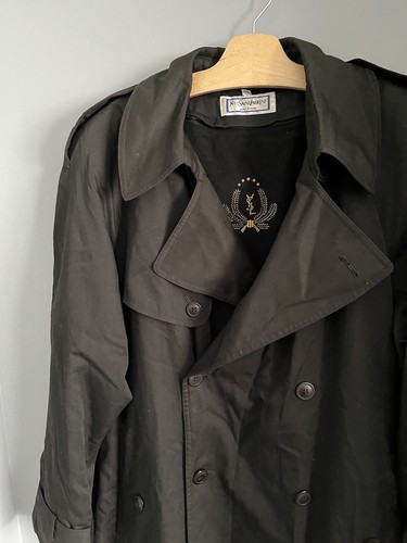 Vintage Yves Saint Laurent Pour Homme YLS Regenmantel MAC Macintosh Gr. M 40/50 - Bild 2 von 21