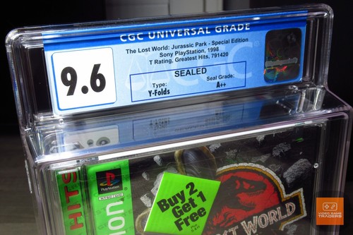 CGC 9.6 A++ - The Lost World: Jurassic Park G.HITS PlayStation 1, PS1 1998 NEW! - Picture 6 of 6