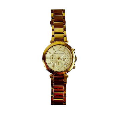Michael Kors Womens Parker Watch MK 5701 Gold Tone Dial 39mm  display picture 1