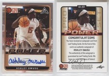 2021-22 Leaf Pro Set Power Base Auto Ashley Owusu #BA-AO1 Auto