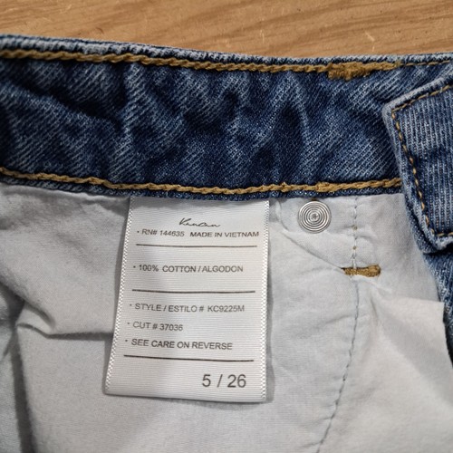 KanCan Größe 5 Distressed Farben roher Saum blau Jeansshorts KC9225M Denim abgeschnitten - Bild 5 von 8