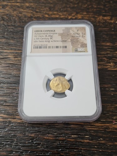 c. 5th Century BC Achämenidenreich AV Daric (8.28g NGC Ancients F Greek Coinage - Bild 20 von 24