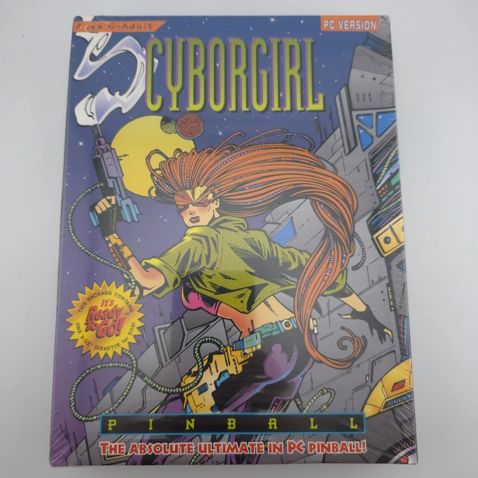 Cyborgirl: Pinball, 1995, Big Box, New & Sealed - Image 2 of 4