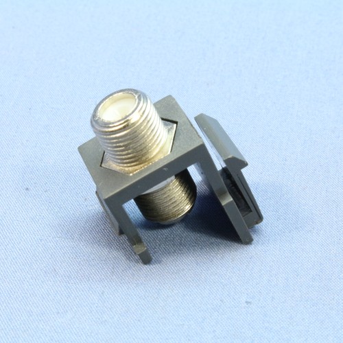 Cooper ASPIRE Silver Granite TV Video Connector F-Type Coaxial Cable Jack 9555SG - Picture 1 of 8