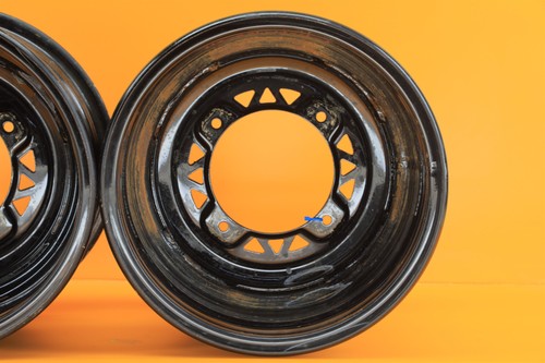 06-21 2016 Sportsman 450 OEM Front Wheels Rim Wheel Rims Set 12x6 - Picture 9 of 12