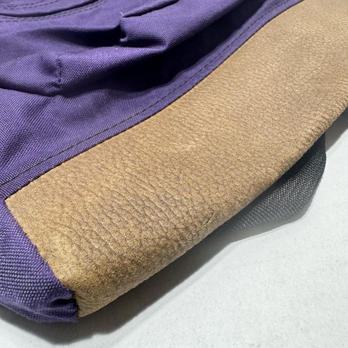 NWT Vintage 90’s Jansport Purple Leather Bottom Backpack Made in USA NOS - Picture 17 of 19