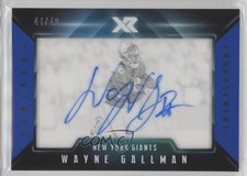 2017 Panini XR Luminous Endorsements Blue 44/49 Wayne Gallman #LE-WG Auto 4l3