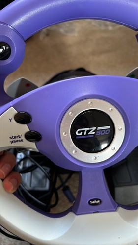Saitek GTZ500 Racing Steering Wheel & Pedals for Nintendo Gamecube Console - Picture 4 of 7