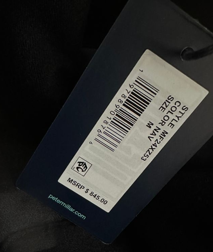 NWT $845 PETER MILLAR CROWN CRAFTED DAVOS NAVY BLUE JACKET SIZE MED - Picture 5 of 6