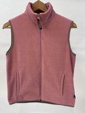 Woolrich Gilet Donna Pile Rosa Full Zip Campeggio Escursioni Outdoor Med #266