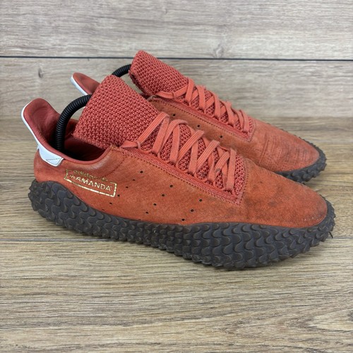 Adidas Schuhe Herren Größe UK 9 Kamanda rot Wildleder Gummisohle Originals Freizeit Turnschuhe - Bild 5 von 10