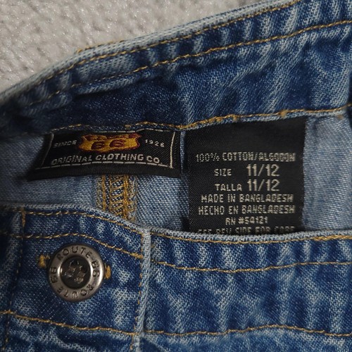 Route 66 Denim Overall Dress Womens 11/12 Blue Button Front Pockets 90s Y2K - Picture 7 of 11