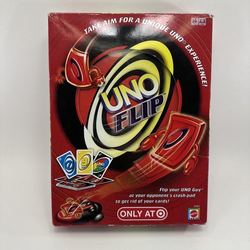 Mattel Uno Flip Card Game Target Exclusive Complete In Box Rare HTF