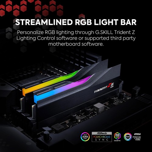 Trident Z5 RGB Series (Intel XMP 3.0) DDR5 RAM 32GB (2x16GB) 7600MT/s CL36-46... - Picture 3 of 5