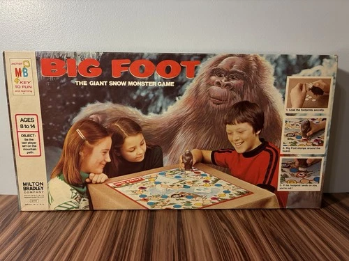 Vintage Big Foot The Giant Snow Monster Game Milton Bradley 1977 Clean Complete