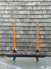 Candle Holder Black Metal Vintage Decorate For All Occasions Retro Bohemian1970s