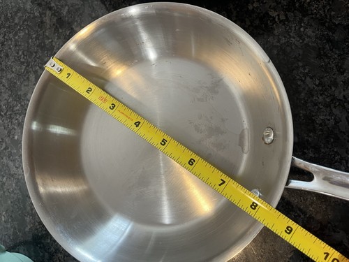 Emeril Stainless Steel Pro Clad 8” 10” Skillet 3qt Saute Pan 3 Pcs Set No Lids - Picture 7 of 15