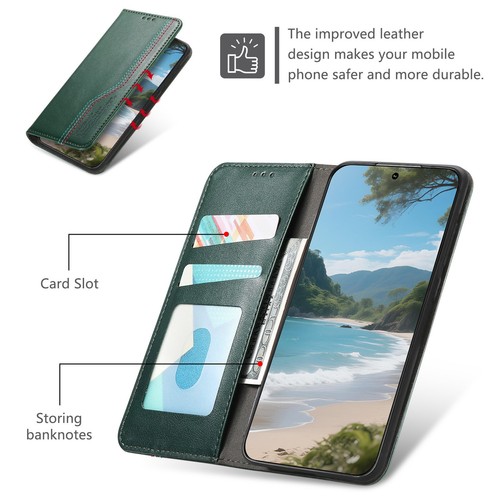 Leather Flip Stand Card Slots Case For Samsung Galaxy S25 Ultra|+ S25Edge S24  - Afbeelding 2 van 59