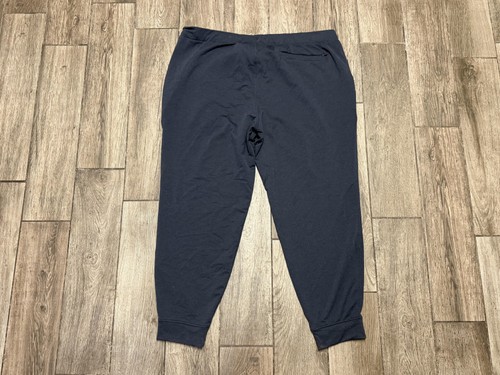 REI Co-op Pants Mens 2XL Navy Jogger Sweatpants Drawstring Zip Pocket Lounge - Picture 2 of 7
