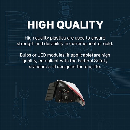 Set of 2 Tail Light For 97-2005 Chevrolet Venture LS LH & RH w/ Bulb(s) - Picture 9 of 11