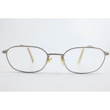 Genesis ALTAIR 2006 Brown Metal Oval Eyeglass Frames 52-19-140 Full Rim