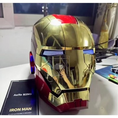 アイアンマン　AUTOKING GOLD AutoKing Iron Man Helmet MK5 2.0 Gold Wearable Mask 1:1