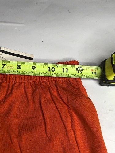 NWOT NOS Vintage 90s Y2K Soffe Orange Cotton Polyester Cheer Gym Shorts Medium - Picture 5 of 7