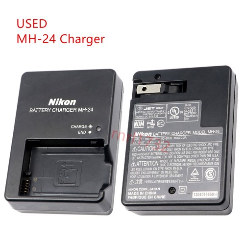 Chargeur de batterie original Nikon EN-EL14a MH-24 pour appareil photo reflex numérique D3400 D3500 D5200 - Photo 6 sur 7