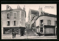 CPA Epernon, Rue St-Pierre & l´Eglise 