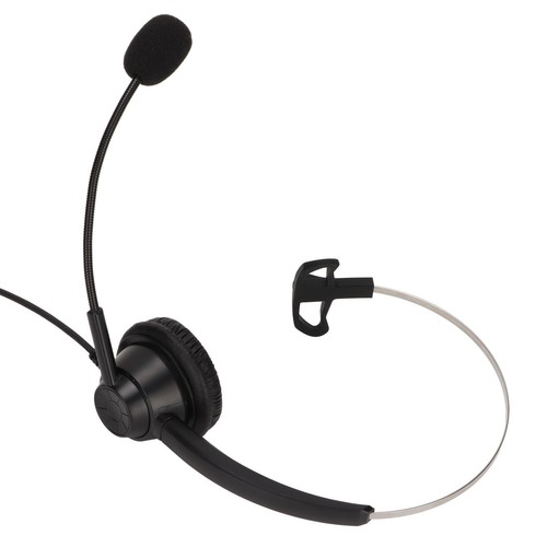 3.5Mm Call Center Headset Noise Cancelling Single Ear Customer Service Hea ND - Zdjęcie 5 z 12