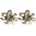 6 PCs Retro Copper Octopus Statues Metall Tierfiguren Home Desktop Dekoration