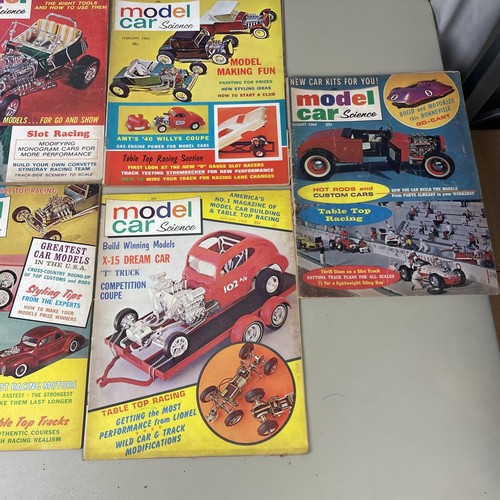 Vintage Model Car Science Magazine Lot of 7 from 1964 And 1965 - Picture 3 of 13