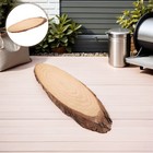  2 Stück Wegesteine ​​für den Außenbereich: Holzscheiben für Gartenwege – ovale