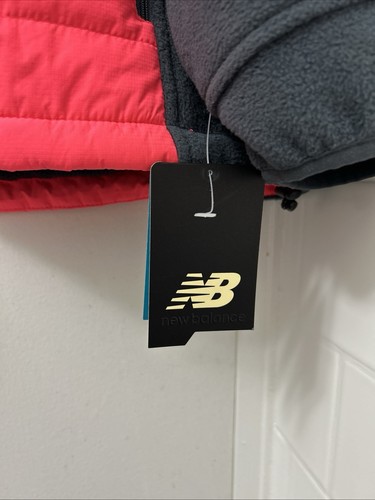 Chaqueta acolchada New Balance para mujer talla 3x rosa gris forrada de lana bolsillos con cremallera completa - Imagen 5 de 14