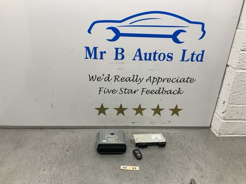 BMW 5 SERIES F10 F11 520D MANUAL ENGINE ECU CAS4 KIT SET WITH KEY 8513242 - Picture 1 of 4