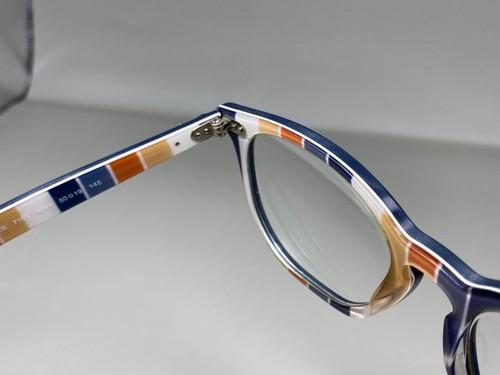 Montatura occhiali da vista Ray Ban RB7151 8091 blu righe quadrate 50-19-145 SOLO MONTATURE - Foto 10 di 17