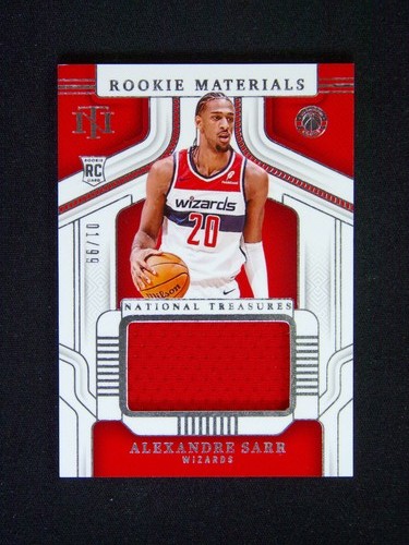 1/99 ≈1/1 2024-25 National Treasures Alexandre Sarr RC Rookie Materials Patch