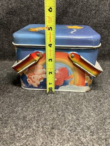 American Greetings Care Bears VINTAGE Collectible Metal Tin Basket W/ Lid 1983 - Picture 16 of 16
