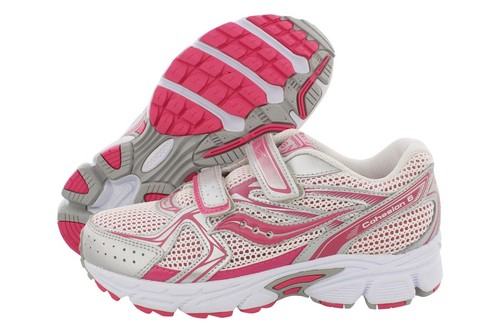 Saucony G Cohsn 6 Hl Junior'S Shoes Size 5, Color: Silver/Pink