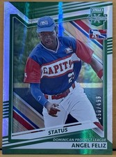 2022 Panini Elite Extra Edition Angel Feliz Green Status Dominican 290/499