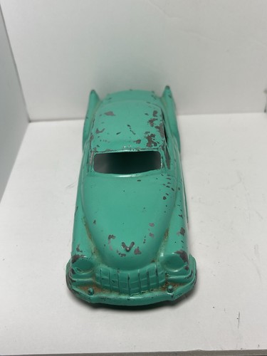 "Coche de juguete vintage de metal prensado de 6"" verde sedán de colección de los años 50" - Imagen 6 de 8