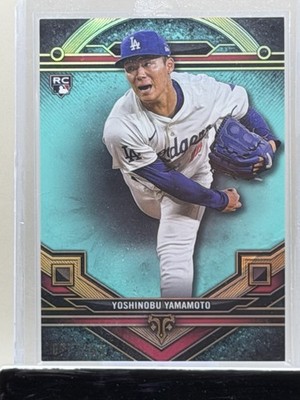 2024 Topps Triple Threads YOSHINOBU YAMAMOTO RC 163 Dodgers AQUAMARINE Aqua /149