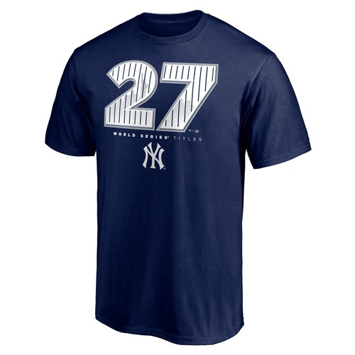 Men's Navy New York Yankees Hometown World Series Titles T-Shirt - Picture 2 of 3