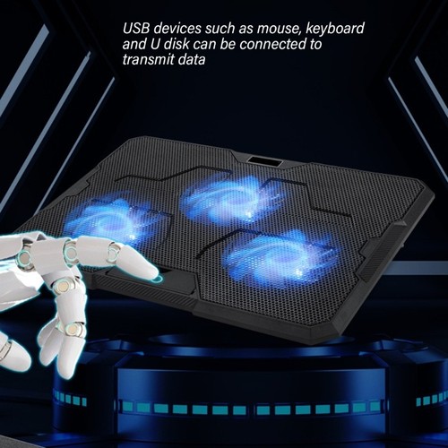 Robusts Laptop Cooling Pad Device with 3Speed Setting for Improved Airflows - Photo 6/8