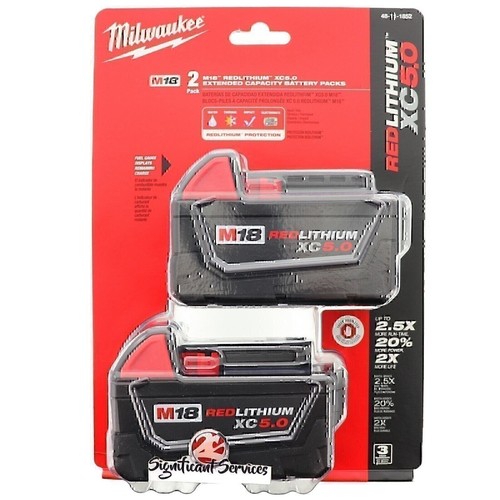 Milwaukee 48-11-1852 M18 18V Lithium-Ion Battery Pack - Picture 3 of 7