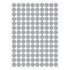 1 Sheet/140Pcs 12mm Dia Self Adhesive Screw Hole Cover Stickers Gray