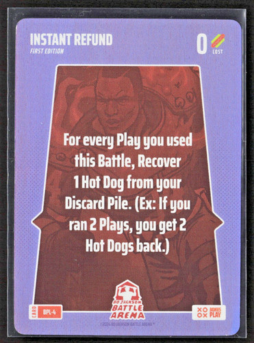 Instant Refund 2024 Bo Jackson Battle Arena Bonus Plays Foil Hot Dog #BPL-4 SSP