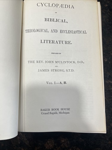 1970︱CYCLOPEDIA OF BIBLICAL, THEOLOGICAL AND ECCLESTIASTICAL LIT︱12︱1 MISSING - Picture 7 of 24